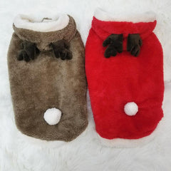 Cozy Christmas Pet Apparel: Luxury Arctic Fleece Coat For Large Dogs