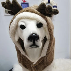 Cozy Christmas Pet Apparel: Luxury Arctic Fleece Coat For Large Dogs