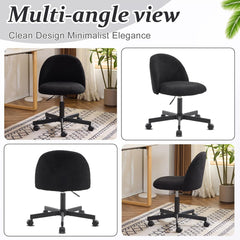 Candy Chair Armless Cute Desk Chair,Comfy Small Office Chair with