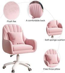Home Office Chair Computer Chair with Mid-Back Upholstered Modern