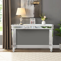 Mirror Console Table Vintage Wood Grain Carving Process Gorgeous and