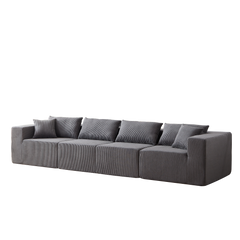104-Inch Corduroy Modular L Shaped Sectional Sofa,Luxury Floor Couch