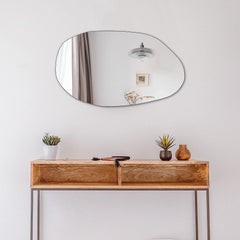 Irregular Wall Mirror Asymmetrical Bathroom Mirror Frameless Mirror