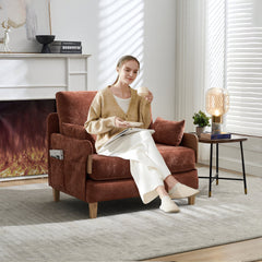 Mid-Century Modern Foldable Sofa Bed Recliner, 3-in-1 Convertible