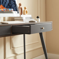 Mid Century Desk , Modern Writing Study Desk with Drawers,
