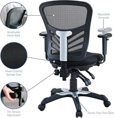 EEI-757-BLK Articulate Ergonomic Mesh Office Chair in Black