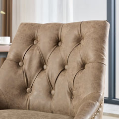 Medieval Vintage Style Sheepskin Pattern Fabric Home Office Chair With