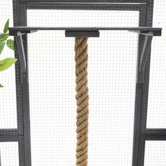 Outdoor DIY Cat House Catio with Double Enter Doors, Platforms, and