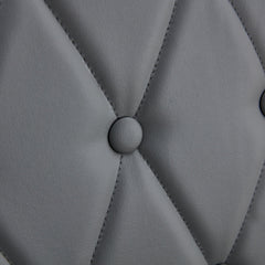4 piece set of gray armless dining chairs brings a touch of elegance