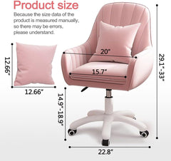 Home Office Chair Computer Chair with Mid-Back Upholstered Modern