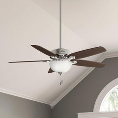 Fan Company 53090 Builder Deluxe Indoor Ceiling Fan with LED Light and