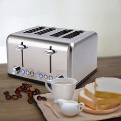 Stainless Steel Bakery Toaster Extra Wide Slot Bagel Bread Toaster