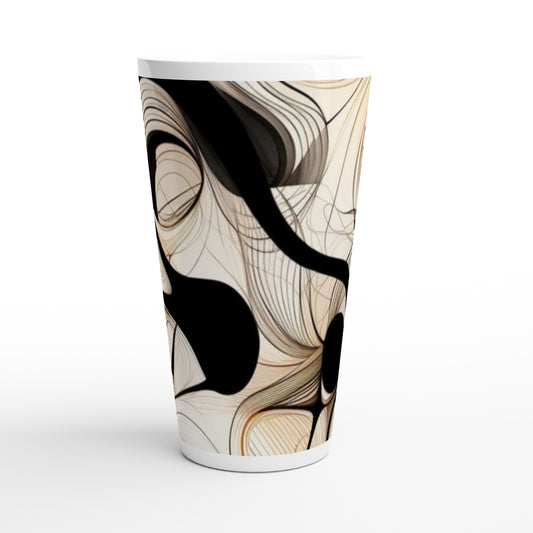 Latte Coffee Mugs Ethereal Flow Latte Mug 17oz