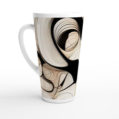Latte Coffee Mugs Ethereal Flow Latte Mug 17oz