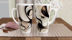Latte Coffee Mugs Ethereal Flow Latte Mug 17oz