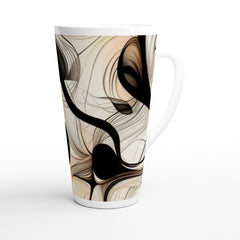 Latte Coffee Mugs Ethereal Flow Latte Mug 17oz