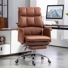 Executive Office Chair, PU Leather Ergonomic Office Desk Chair with