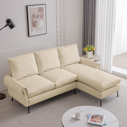 81"Modern Sectional Technical leather L-Shaped Sofa Couch with
