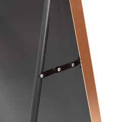 Gold 65x22 inch metal arch stand full length mirror