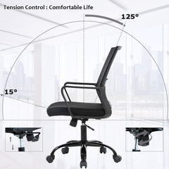 Home Office Chair Ergonomic Desk Chair Swivel Rolling Computer Chair