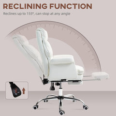 Executive Office Chair, PU Leather Ergonomic Office Desk Chair with