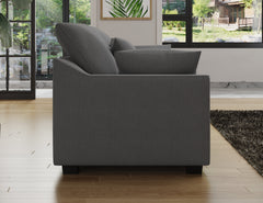 78.7"  Sofa Couch 3-Seater Sofa with Pillows Polyester Upholstery Duck
