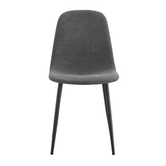 Modern Mid-Century Style Dining Chairs Set of 4 with Soft Linen Fabric