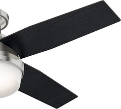 Fan Dempsey Low Profile Ceiling Fans with Lights and Remote, Flush