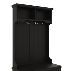 Hall Tree with Storage Shoe Bench for Entryway and Hallway, 4-in-1