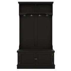 Hall Tree with Storage Shoe Bench for Entryway and Hallway, 4-in-1