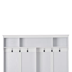 ON-TREND Modern Style Multiple Functions Hallway Coat Rack with Metal
