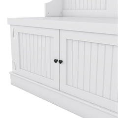 Hall Tree with Storage Shoe Bench for Entryway and Hallway, 4-in-1
