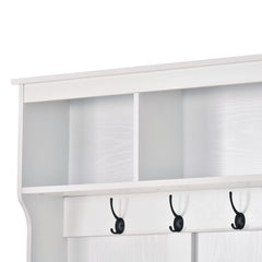 ON-TREND Modern Style Multiple Functions Hallway Coat Rack with Metal