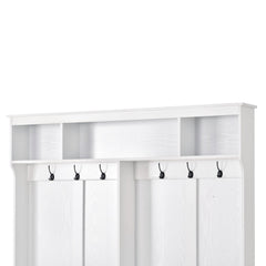 ON-TREND Modern Style Multiple Functions Hallway Coat Rack with Metal