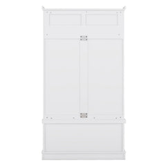 Hall Tree with Storage Shoe Bench for Entryway and Hallway, 4-in-1