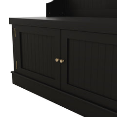 Hall Tree with Storage Shoe Bench for Entryway and Hallway, 4-in-1