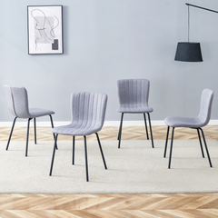 Luxury Minimalist Chairs Set of 4 - High Quality Dining Chairs with