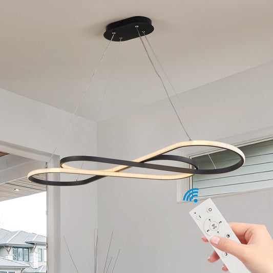 Modern LED Pendant Light, Infinity Design Hanging Ceiling Fixture,