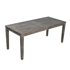 Acacia Wood Outdoor Dining Table And Chairs Suitable For Patio,