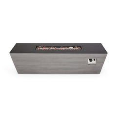 56' RECTANGLE MGO FIRE PIT - 50 000 BTU