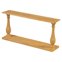 Vintage Sofa Table Console Table with Luxurious Pine Veneer and
