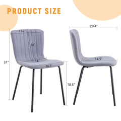 Luxury Minimalist Chairs Set of 4 - High Quality Dining Chairs with