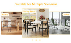 Modern Luxurious Round Tempered Glass Dining Table with Gold 7-Shaped