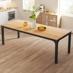 Dining Table for 6-8 People, 78-Inch Large Narrow Long Rectangular