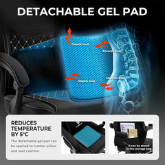 Gaming Chair Breathable Fabric Computer Chair with Pocket Spring