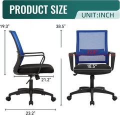 Office Chair Ergonomic Desk Task Chair Mesh Computer Chair Mid-Back