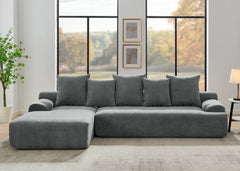 110.25x67'' Modern Upholstered L-Shape Sectional Sofa Couch, Modular