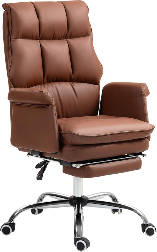 Executive Office Chair, PU Leather Ergonomic Office Desk Chair with