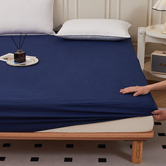 Waterproof Noiseless Fitted Mattress Protector  Soft  Washable