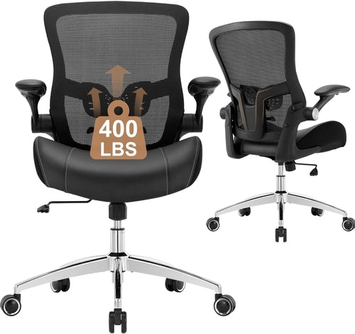 Big and Tall Office Chair 400Lbs, Heavy Duty Ergonomic Computer Desk